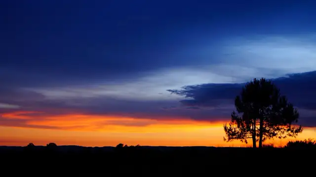 Atardecer en la sierra